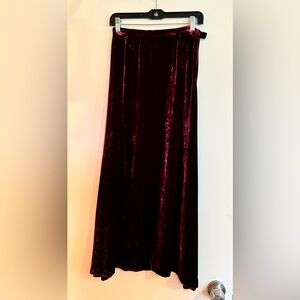 Vintage Eddie Bauer Velvet Burgundy Skirt
